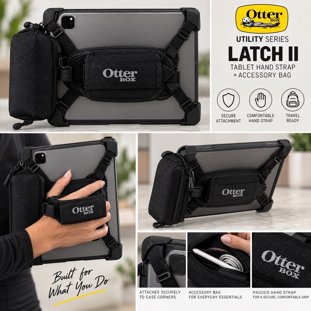 OtterBox Utility Series Latch II Tablet Hand Strap Accessory Bag 7-8in X-0003